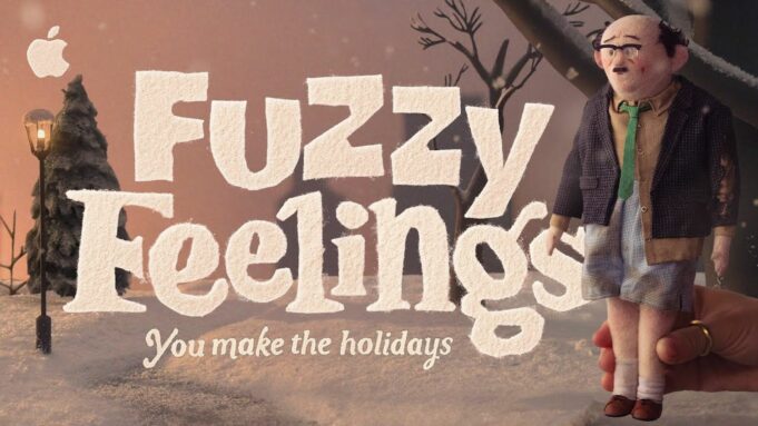 Apple sdílel svou každoroční reklamu s Vánoční tématikou, která má název „Fuzzy Feelings“
