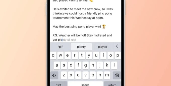 Díky iOS 17.2 nyní můžete vypnout předpovídání textu, aniž byste museli vypnout také prediktivní text