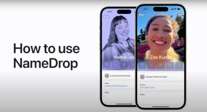Apple návody – Jak používat NameDrop na iPhonu