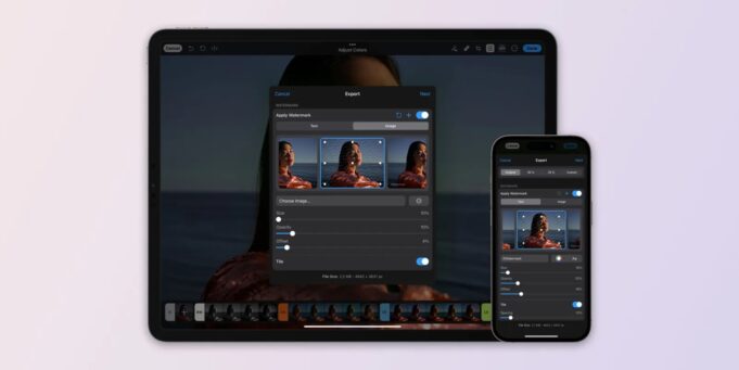 Aplikace Photomator pro iOS nyní obsahuje nástroj pro vytváření vodoznaků