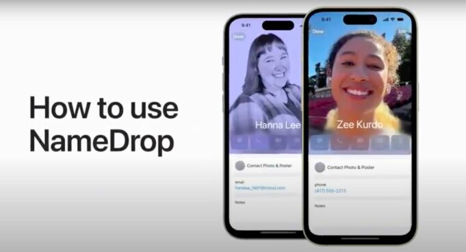 Apple návody – Jak používat NameDrop na iPhonu
