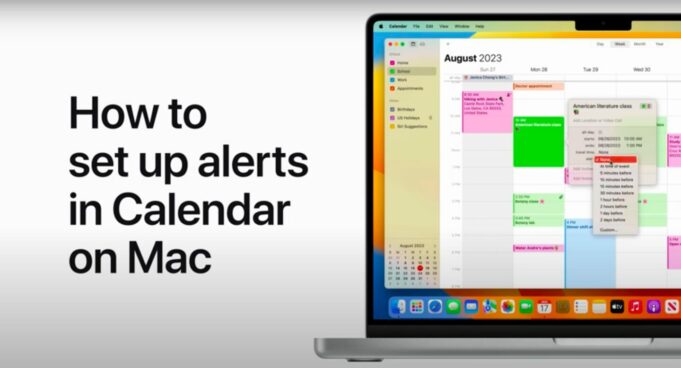 Apple návody – Jak nastavit upozornění v aplikaci Kalendář na Macu