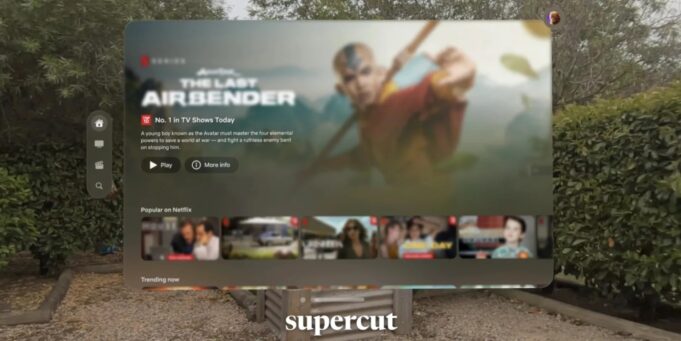 Aplikace Supercut není jen nejlepší způsob, jak sledovat Netflix na Apple Vision Pro, nabízí mnohem více