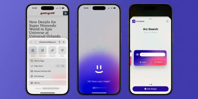 Aplikace Arc Search obdržela aktualizaci, která přináší nové widgety, hlasové vyhledávání a další