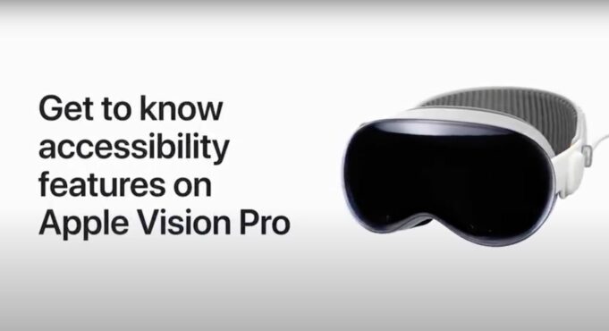 Apple návody – Seznamte se s funkcemi zpřístupnění na Apple Vision Pro
