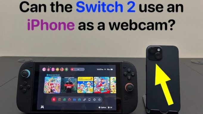 Použijte svůj iPhone jako webovou kameru pro Nintendo Switch 2