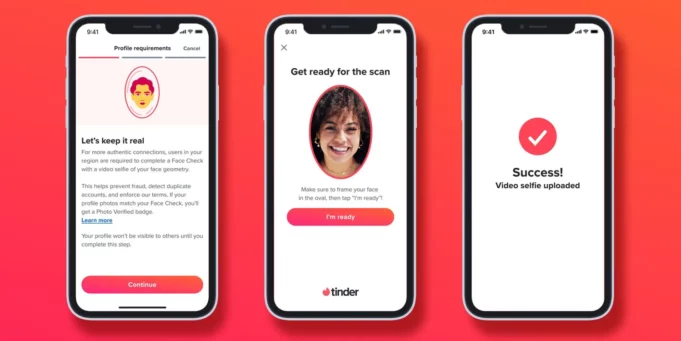 Tinder zavádí povinné ověření tváře pro nové uživatele