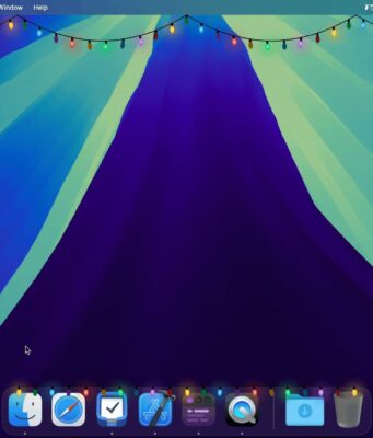 Aplikace Festivitas: Sváteční světýlka a sníh na Macu, iPhonu a iPadu