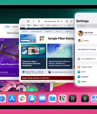 Apple v iPadOS 26.2 dále vylepšuje Slide Over. Multitasking se vrací k ovládání známému z iPadOS 18