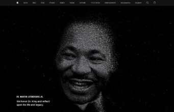 Apple aktualizoval svou domovskou stránku na počest Dr. Martina Luthera Kinga Jr