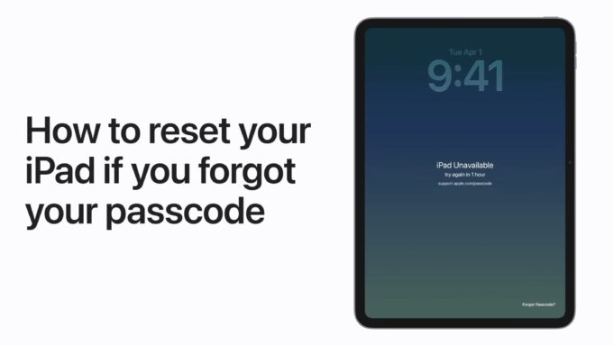 Apple návody – Jak resetovat iPad, pokud jste zapomněli přístupový kód