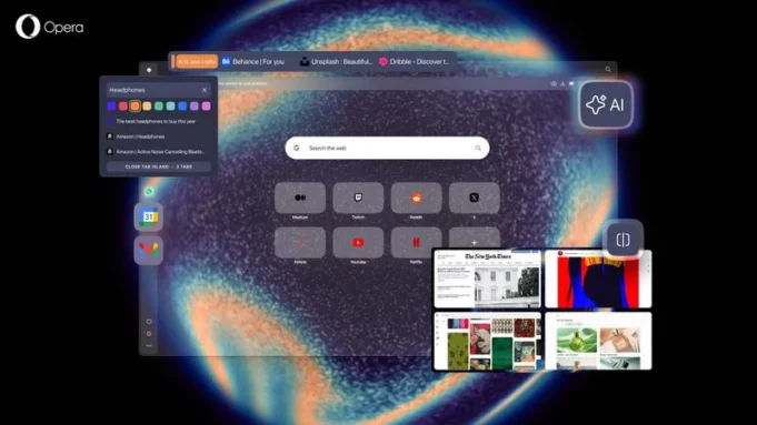 Opera aktualizovala svůj prohlížeč a představila přepracovanou umělou inteligenci a další