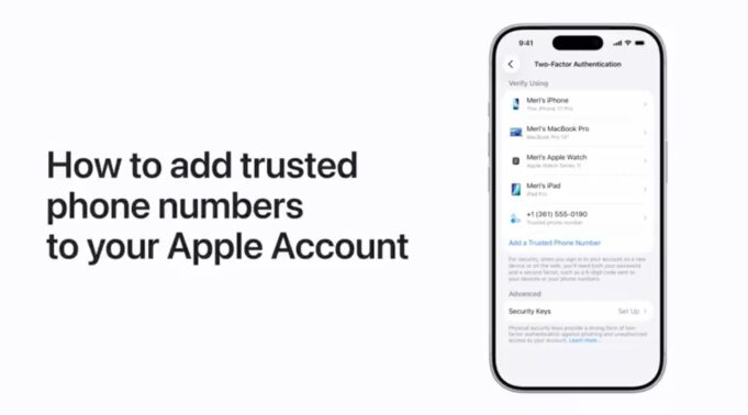 Apple návody – Jak přidat důvěryhodná telefonní čísla k účtu Apple