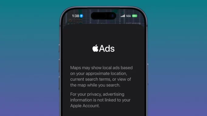 S druhou beta verzí iOS 26.5 se Apple nadále připravuje na reklamy v aplikaci Mapy