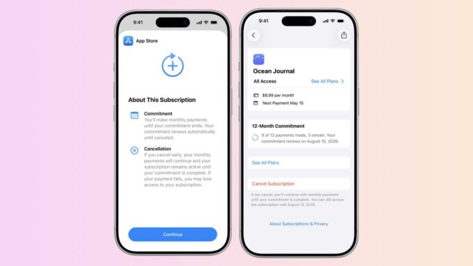 Apple spustil novou možnost předplatného pro vývojáře: měsíční předplatné s 12měsíčním závazkem
