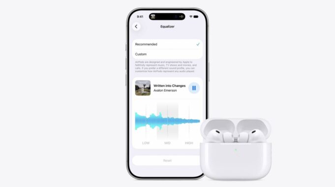 Uživatelé si budou moci pomocí funkce vlastní ekvalizér (EQ) dále přizpůsobit zvuk svých AirPodů