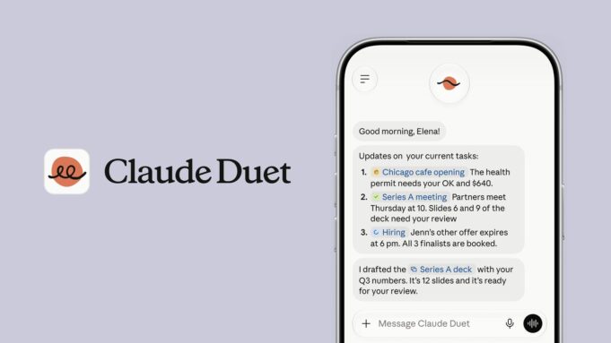 Společnost Anthropic představila Claude Duet – svou odpověď na agenty Muse a Dots